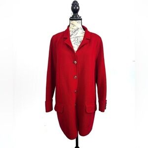 Ralph Lauren Black Label Red Button Front Cardigan Sweater
